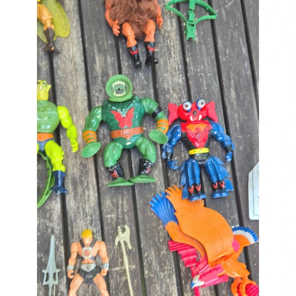 Vintage He-Man MOTU Action Figure Lot Battle Cat Zoar Orko Accessories 80s